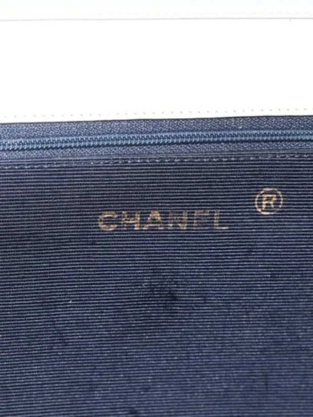 CHANEL Matelasse Chain Shoulder Bag Lamb Skin White Gold CC Auth BA11362A